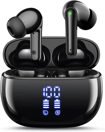 YAQ Wireless Earbuds Bluetooth Headphones, 40H Playtime